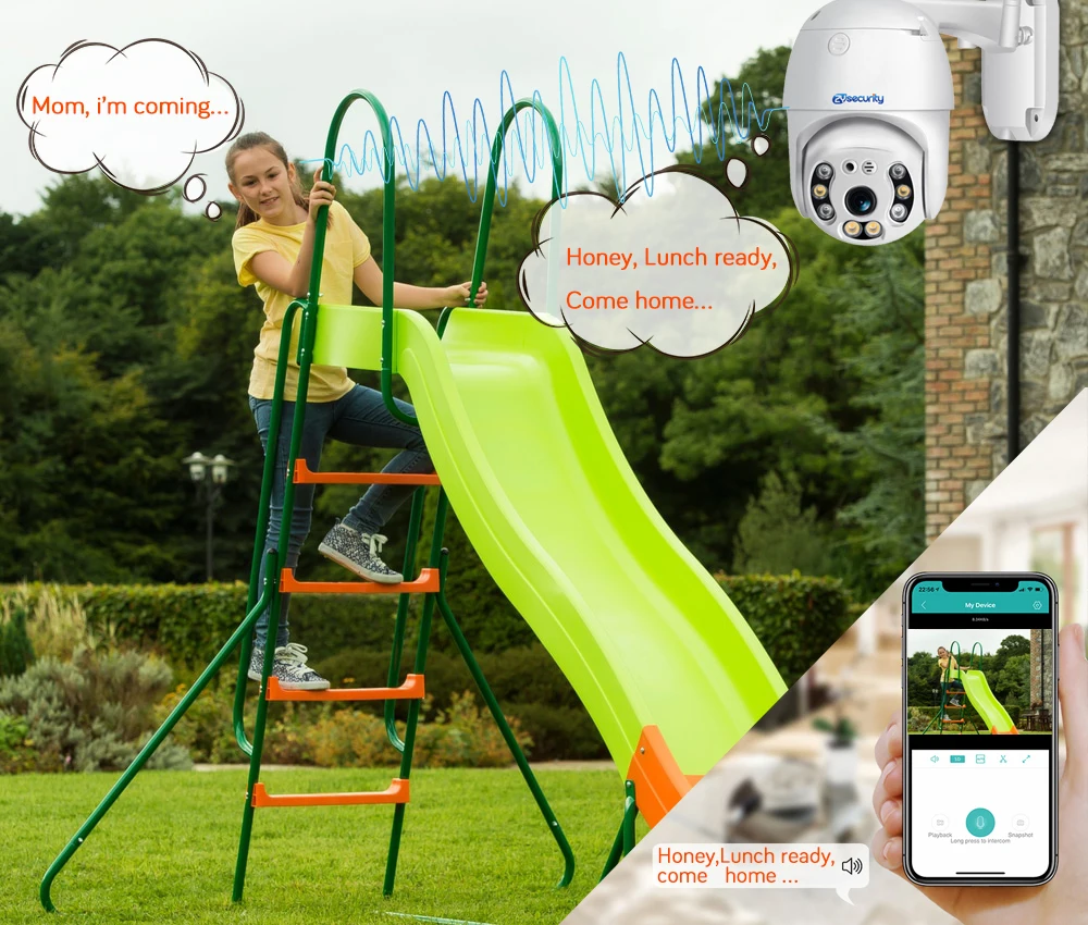 1080p WiFi PTZ IP камера Outdooor беспроводная домашняя безопасность скорость купольная CCTV камера безопасности Авто трек домофон видео наблюдение