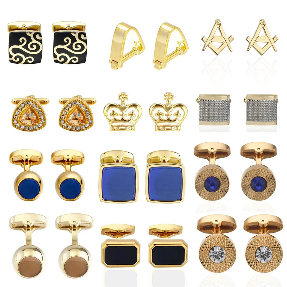 Новинка Запонки мужские модные запонки качественные медные латунные материал