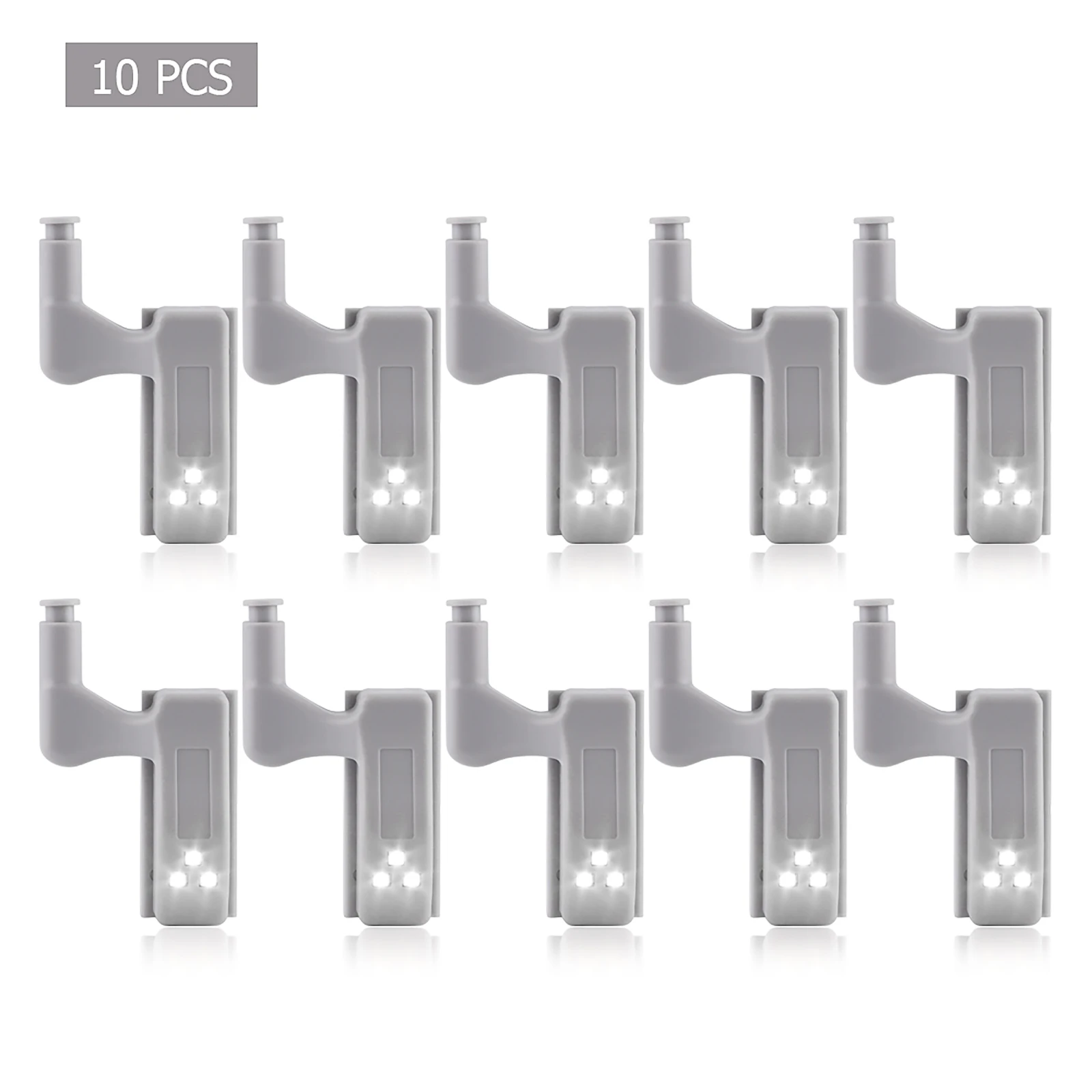 

10pcs Universal Inner Hinge LED Lamp Under Cabinet Lights for Kitchen Bedroom Living Room Cupboard Wardrobe Night Light