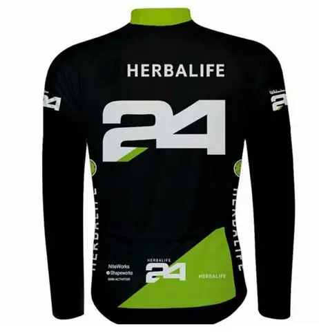 HERBALIFE 24 вело Джерси горный велосипед с длинным рукавом спортивная одежда полная