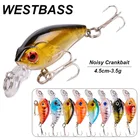 WESTBASS 1 шт. микро-приманка в форме гольяна 4,5 см-3,5 г плавающая приманка для рыбалки Topwater, кренкбейт, Воблер для окуня, мини-свимбейт, забрасываемая приманка, рыба