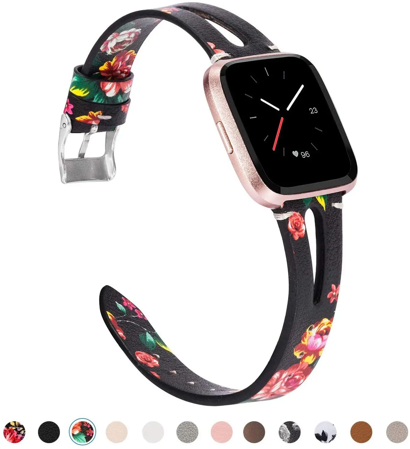 Ремешок для Fitbit Versa/Versa 2/Versa Lite/Versa SE полосы женщин и мужчин из натуральной кожи
