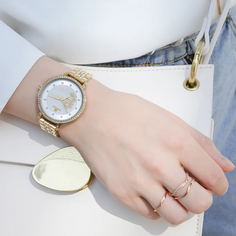 Часы женские кварцевые водонепроницаемые с отображением даты | Наручные часы