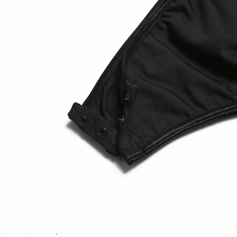 Женское нижнее белье сексуальное ночное цельное боди на пуговицах кружевное с