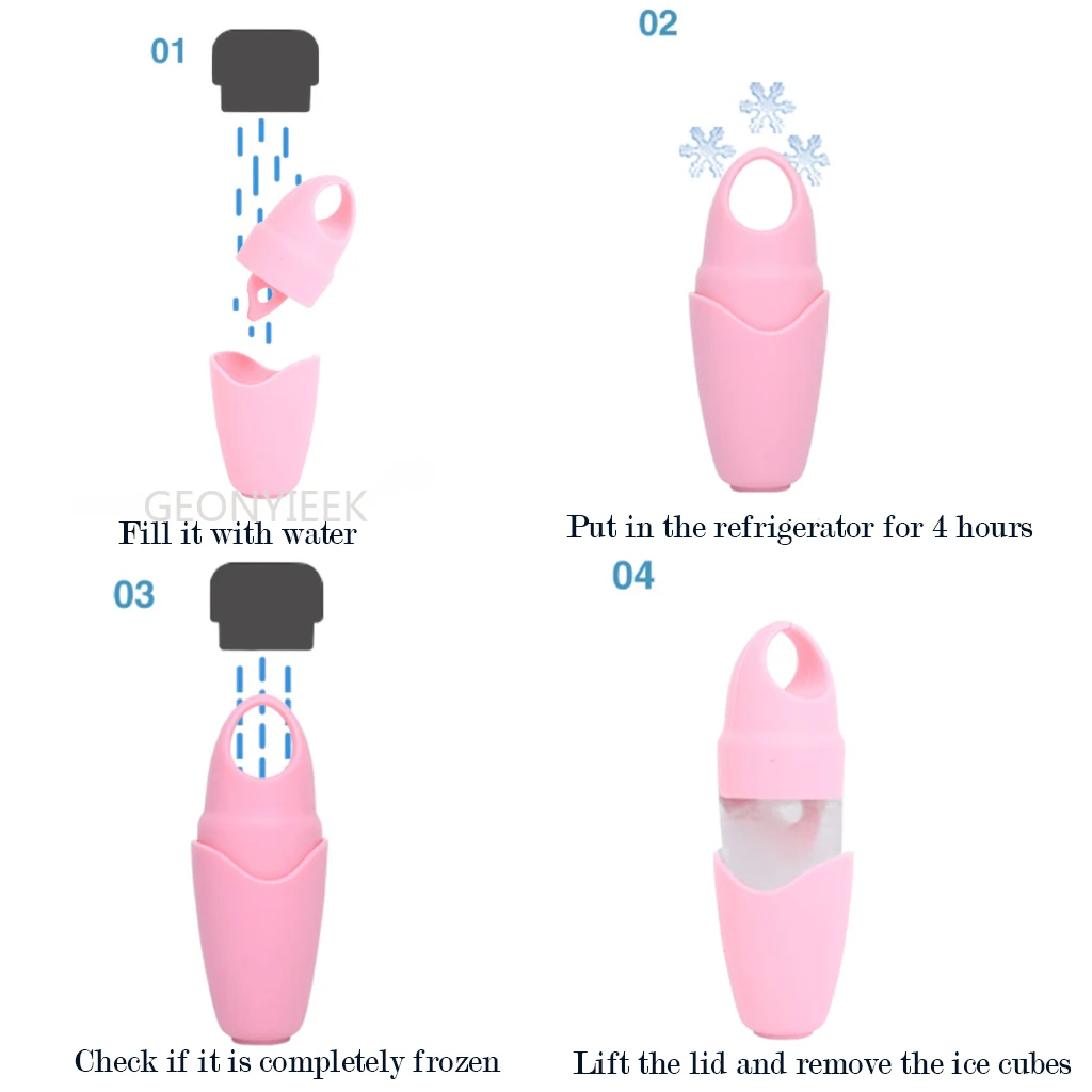 Cooling Ice Massage Cups Cold Roller for Sprains Strains 11x4.5cm Therapy Muscle Spasms Face | Красота и здоровье