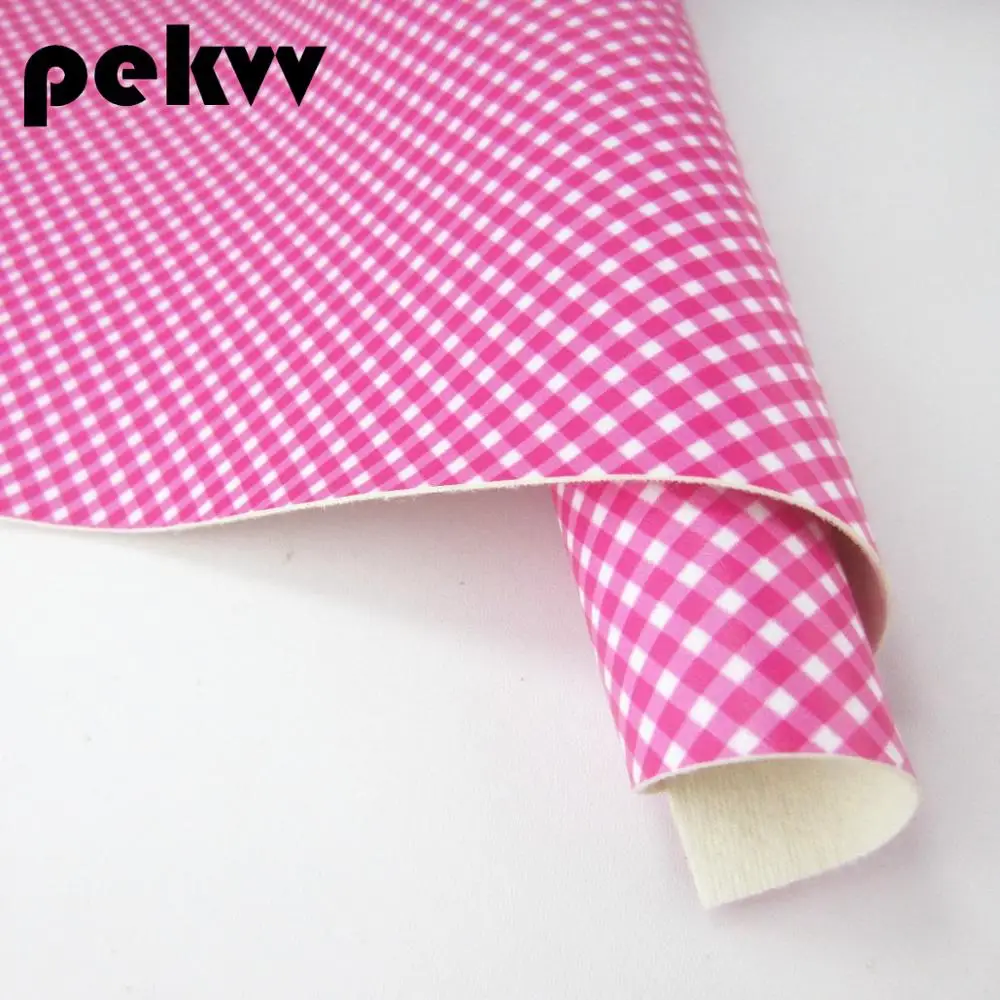 PR013 Stars Printed Faux Leather stars dots plaid For DIY bows Accessories crafts projects A4 Sheet 8"x11.8" PR010 - Color: PR013