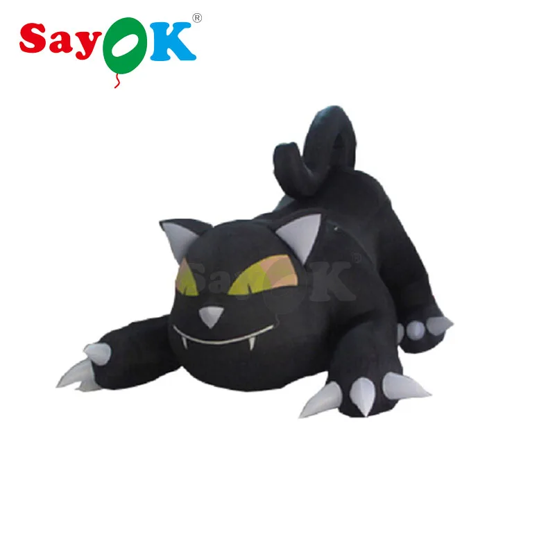 

Sayok Inflatable Black Cat Halloween Decoration Inflatable Cat with Air Blower
