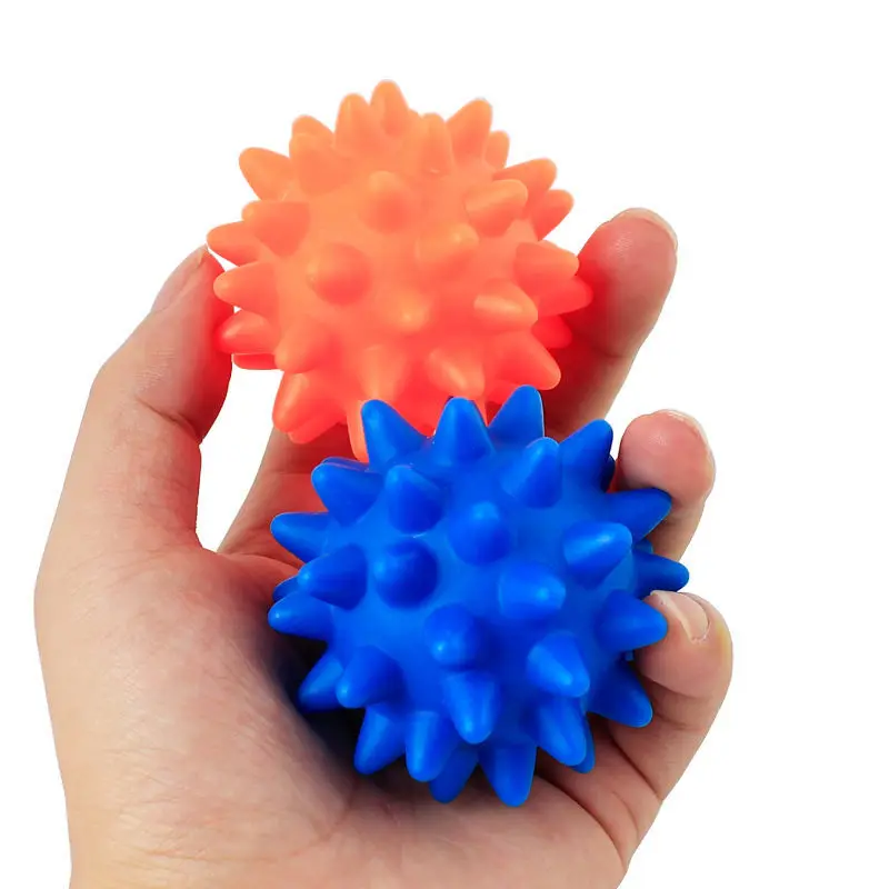 

2021 New Dog Toy Beautiful New Rubber Ball Toy Dog Pet Fun Spikey Ball Biting Chewing And Toys Ball Accessories Zabawka Dla Psa