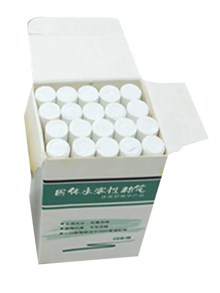 Беспыльной белый мел однотонные 20 Цвет мелки для рисования доска маркер детские