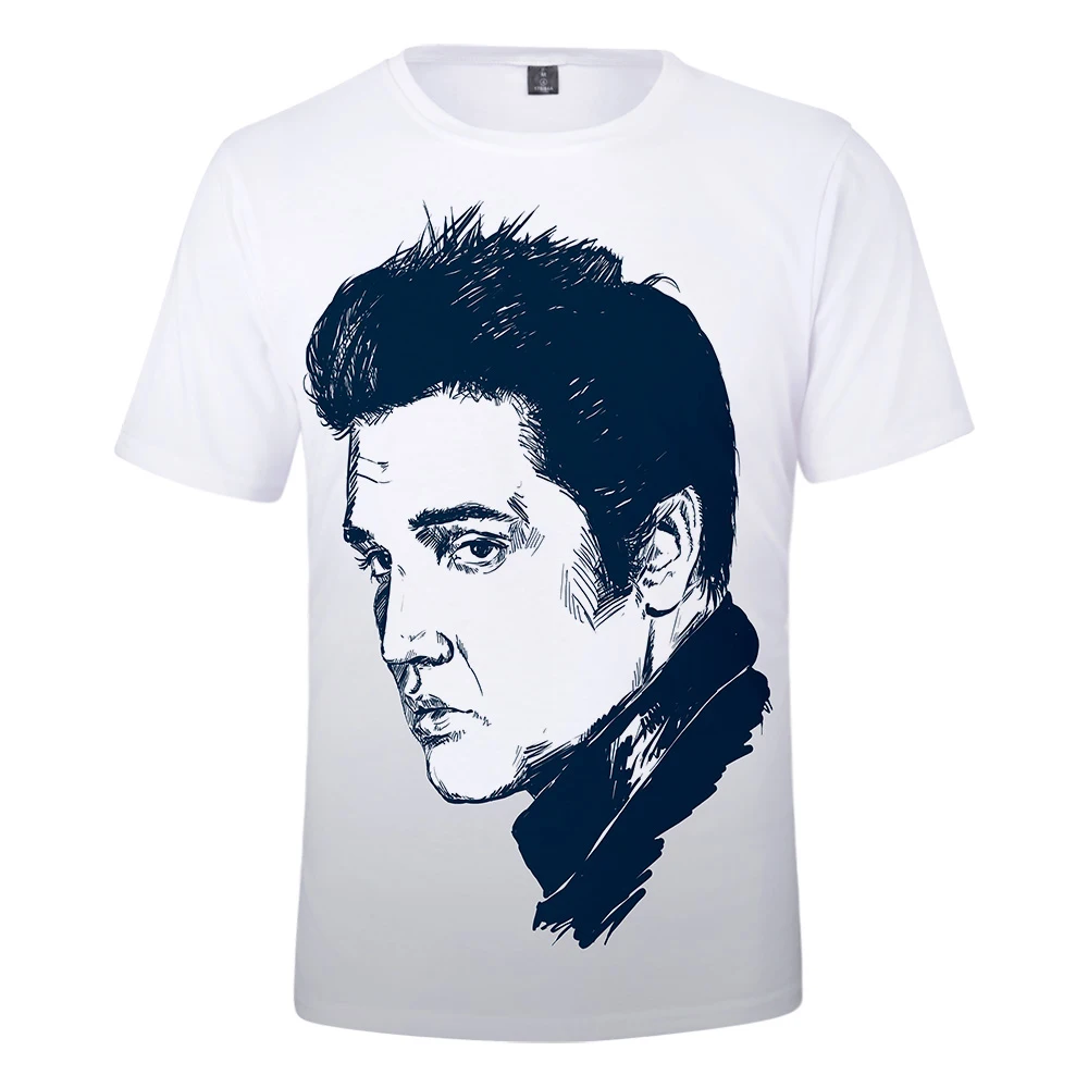 Новая рубашка Elvis Presley singer 3DT Повседневная Мужская Женская Популярная 3D Темно