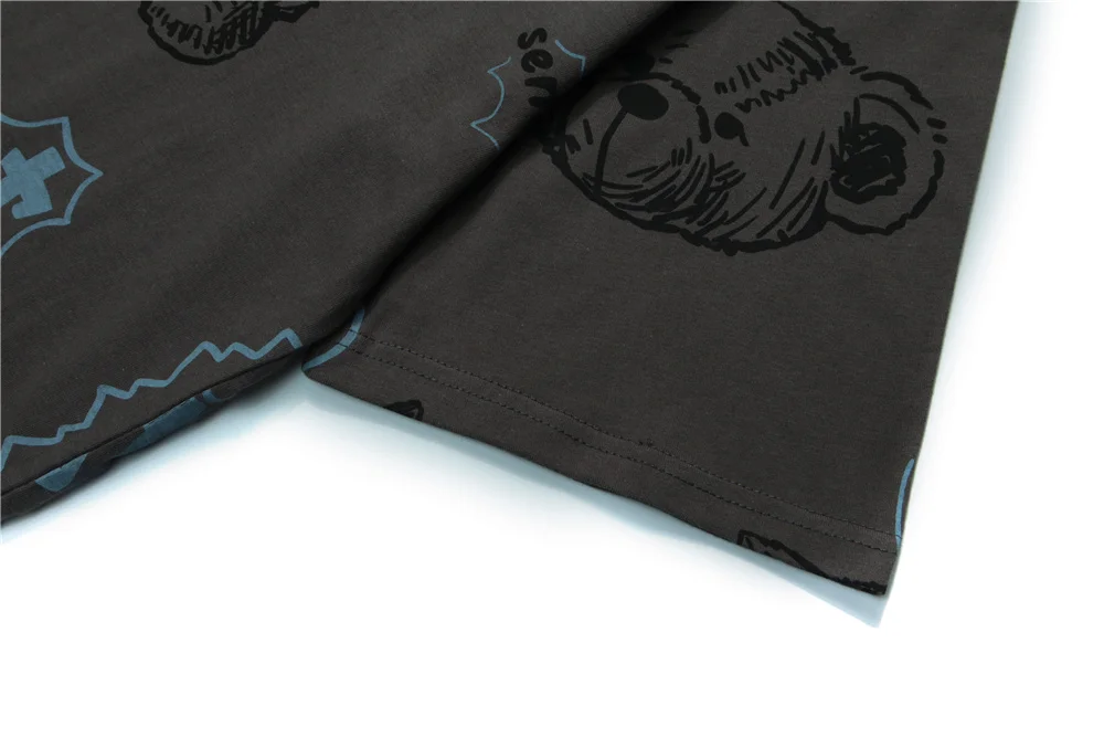 

Men's T-shirt Head Off Bears Printed 2021 Summer Short Sleeve Hip Hop Oversize Cotton Casual Harajuku Streetwear Top Tee Tshirts