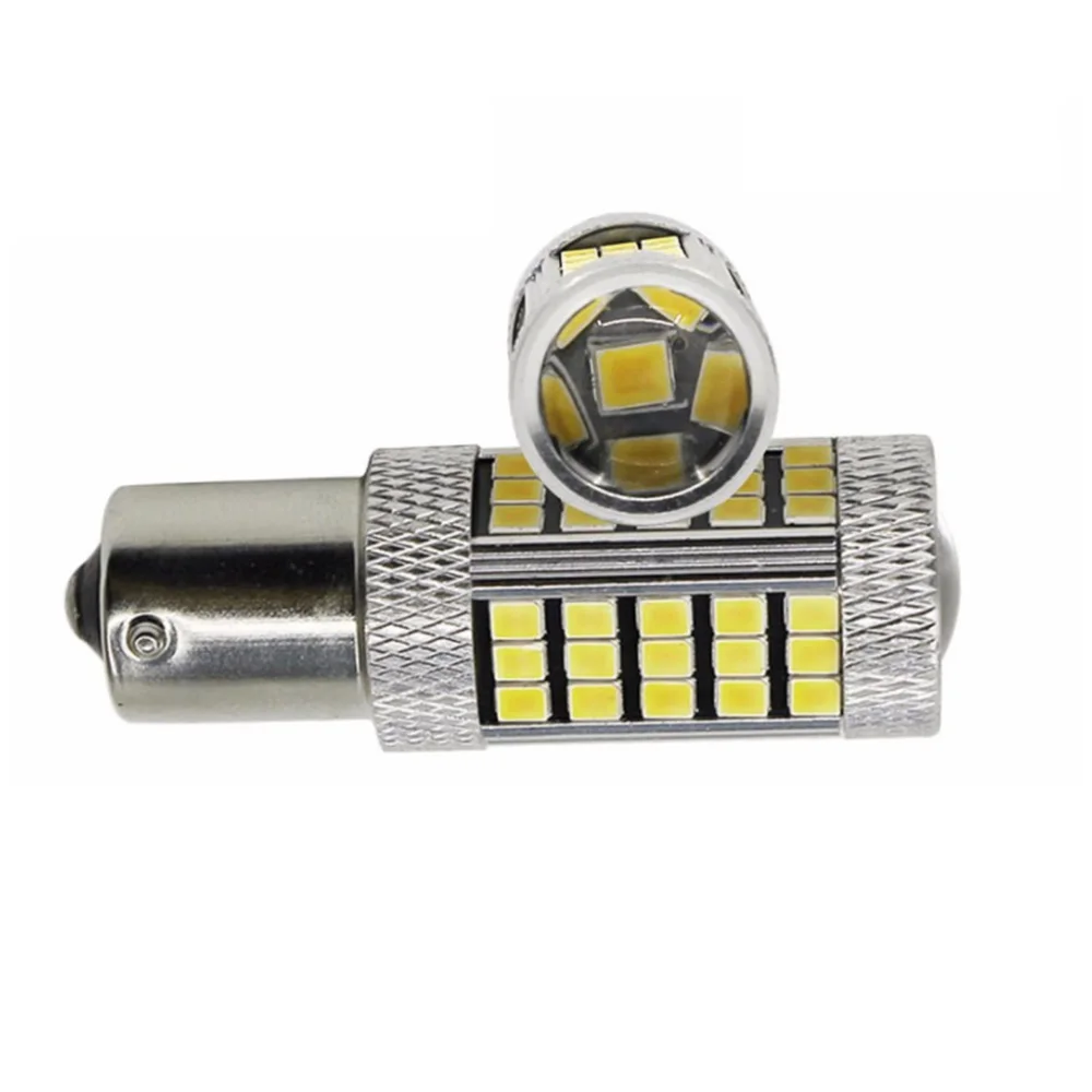 Автомобильная светодиодная лампа 1156 BA15S P21W BAU15S PY21W BAW15S PR21W BAY15S 2835 66SMD 12 В