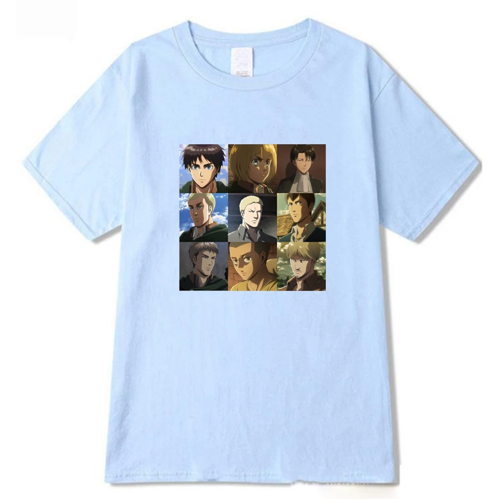 

Attack on Titan Anime Graphic Print Summer Tshirts Streetwear Harajuku woman/man T-Shirt