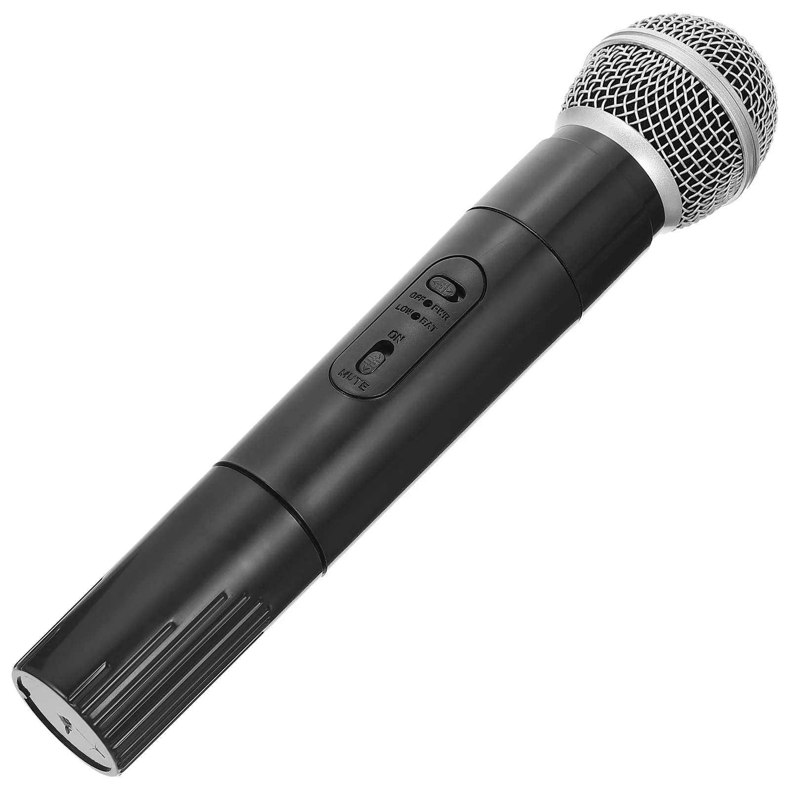 

1Pc Simulated Microphone Plastic Simulated Mic Fake Mic Plaything (Black)