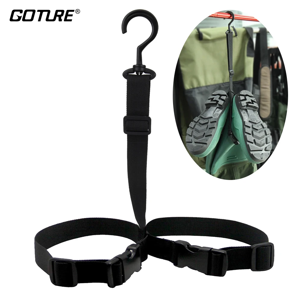 Goture Fishing Wader Hit вешалка для обуви регулируемый ремешок хранения сушки летучей