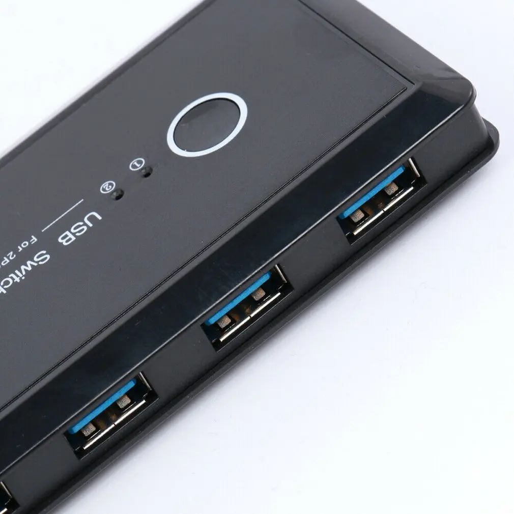 Переключатель USB 3 0 4 порта usb-коммутатор для ПК сканер мышь принтер клавиатуры