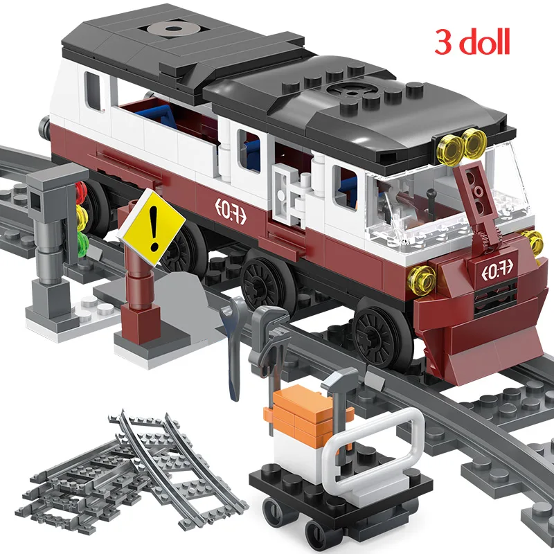 Новые ремонтные неисправные поезда серии строительных блоков совместимые с