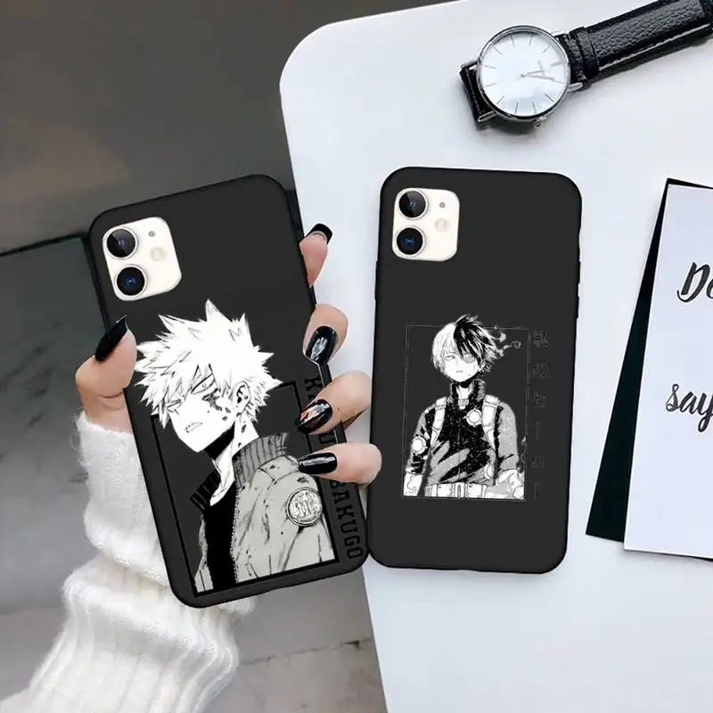 Чехол для телефона с аниме Моя геройская Академия iPhone 13 7 8 11 12 X XS XR Pro max Samsung A S 9 71 10