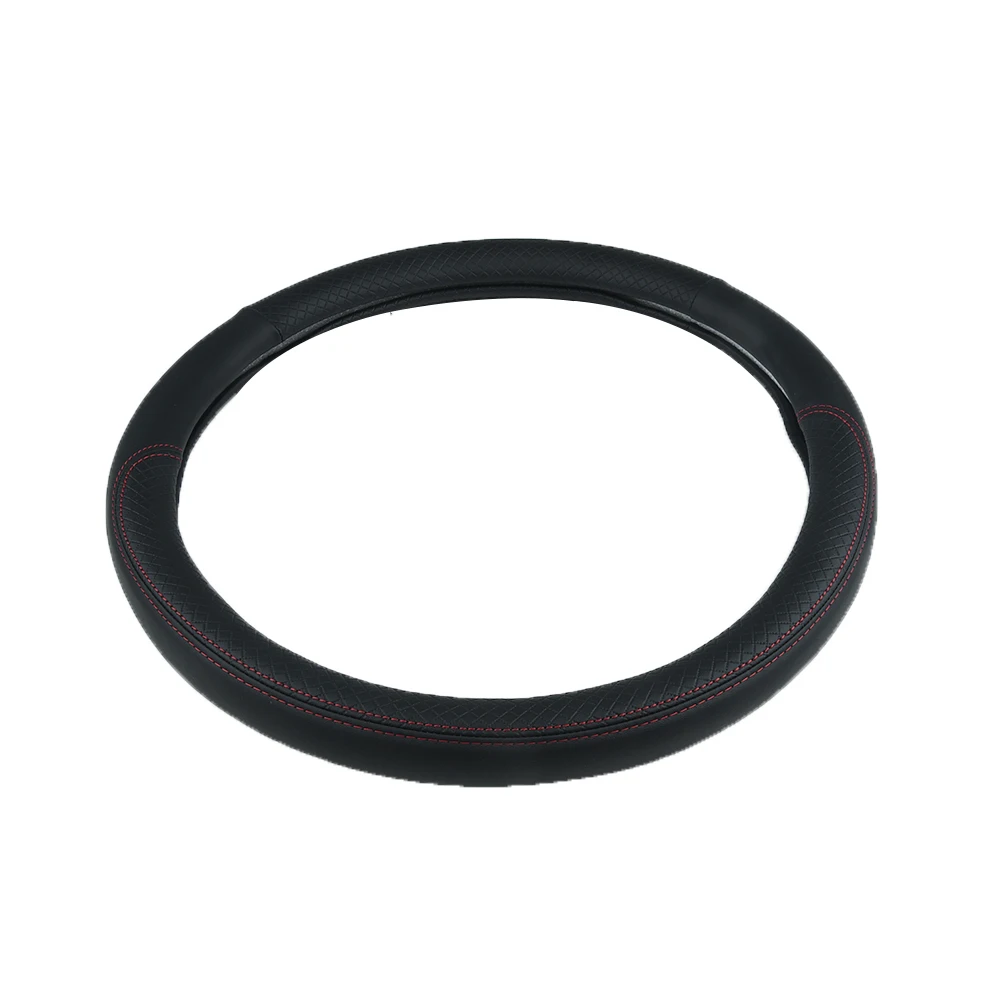

15\\'\\' Steering Wheel Cover Car PU Leather Auto Durable Practical Luxury