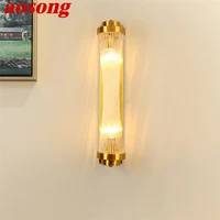 aosong indoor wall light sconces modern led gold lamps fixture decorative for home bedroom