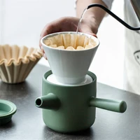 hand brew coffee v60 filter drip coffee filter pot set ceramic drip filter portable sharing pot coffee filter cup coffeeware