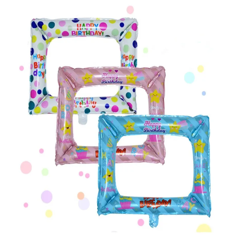 Воздушные шары из алюминиевой фольги для дня рождения фоторамка семейвечерние