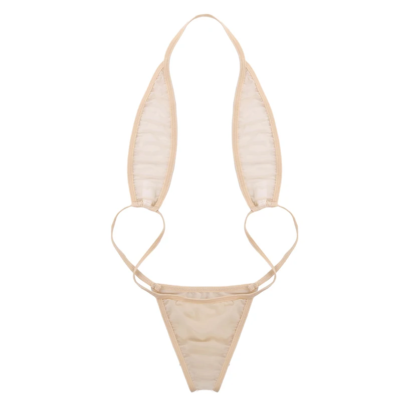 Женский прозрачный слитный купальник TiaoBug мини стринги трикини Пляжное боди