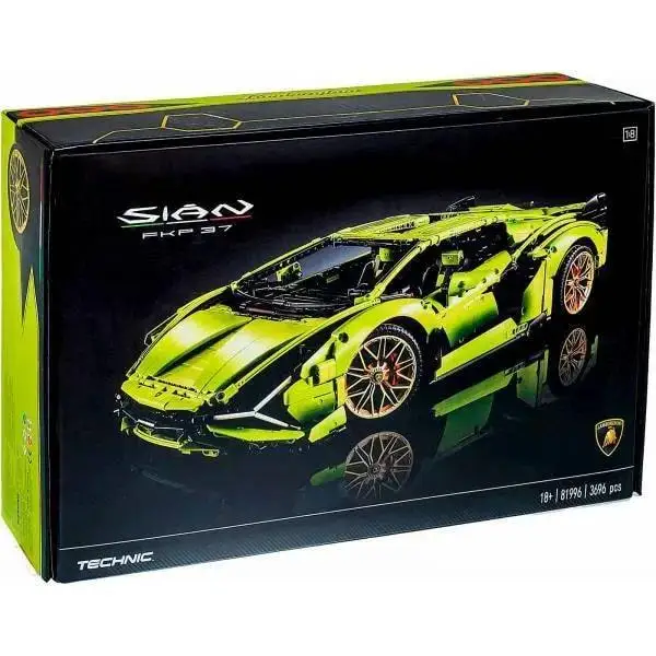 Конструктор Lamborghini Sian FKP 37 Green 80096 (42115) Техника Technica Create Technology Models детский игрушка |