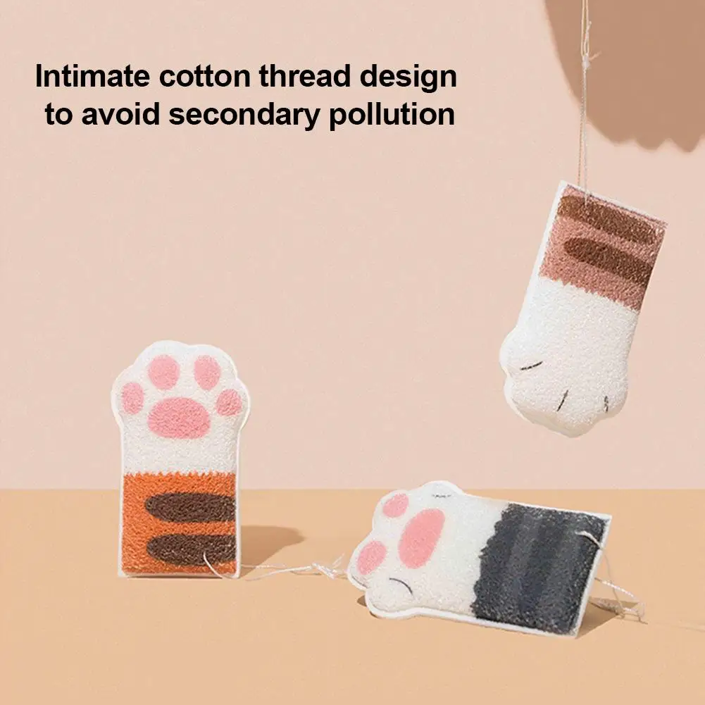 Детское банное полотенце мягкое эластичное милое кошачья лапа | Красота и