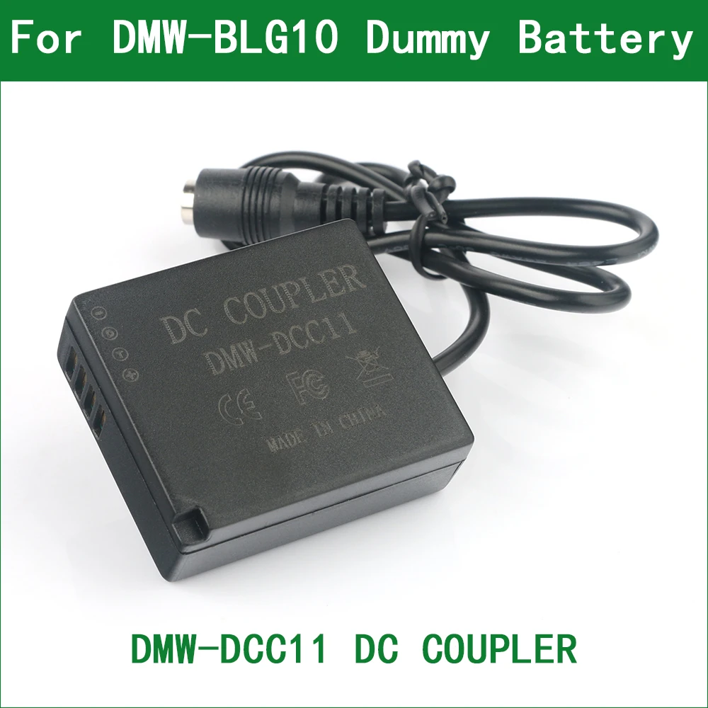 

DMW-DCC11 DC Coupler Power Connector DMW-BLG10 BLE9 Dummy Battery for Panasonic DC-GX9 DC-TX2 DC-G100 DC-G110 DC-LX100 II