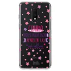 FunnyTechЧехол для Oneplus 7 l чехол с фразой когда все затемняется прозрачный розовый