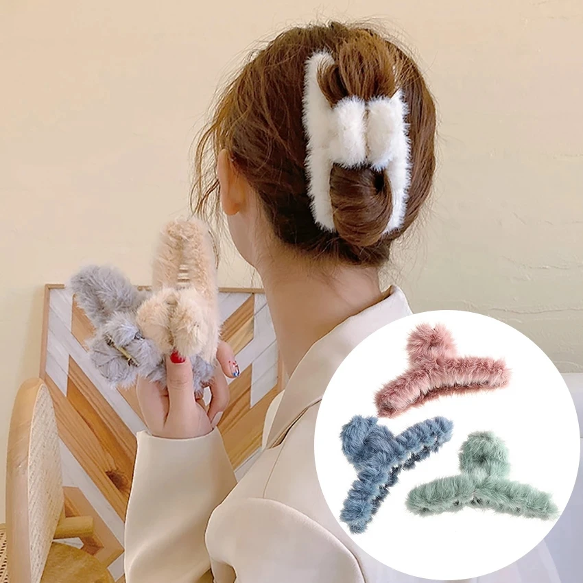 

Women Hair Clip Acrylic Hairpins Hair Crab Claws Girls Make UP Washing Tool Accessories Decoration Fashion Women Winter Jewelry