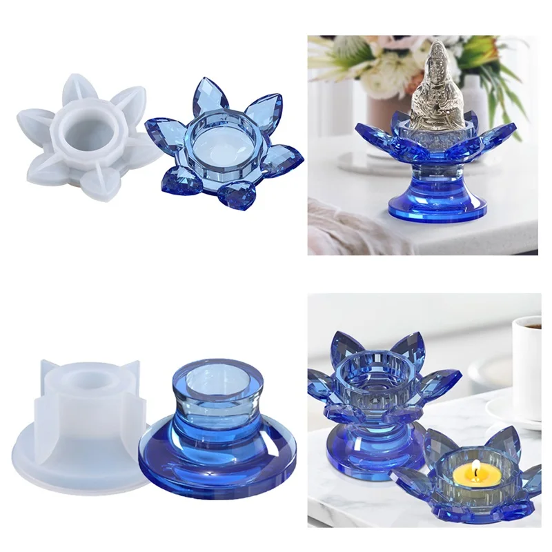 Силиконовый подсвечник в виде лотоса для украшения дома | Дом и сад