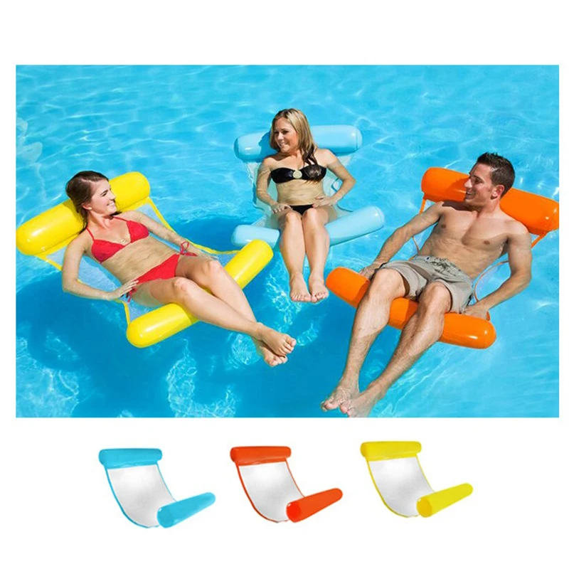 Уличный складной летний водный гамак на одного человека надувной матрас пляжный