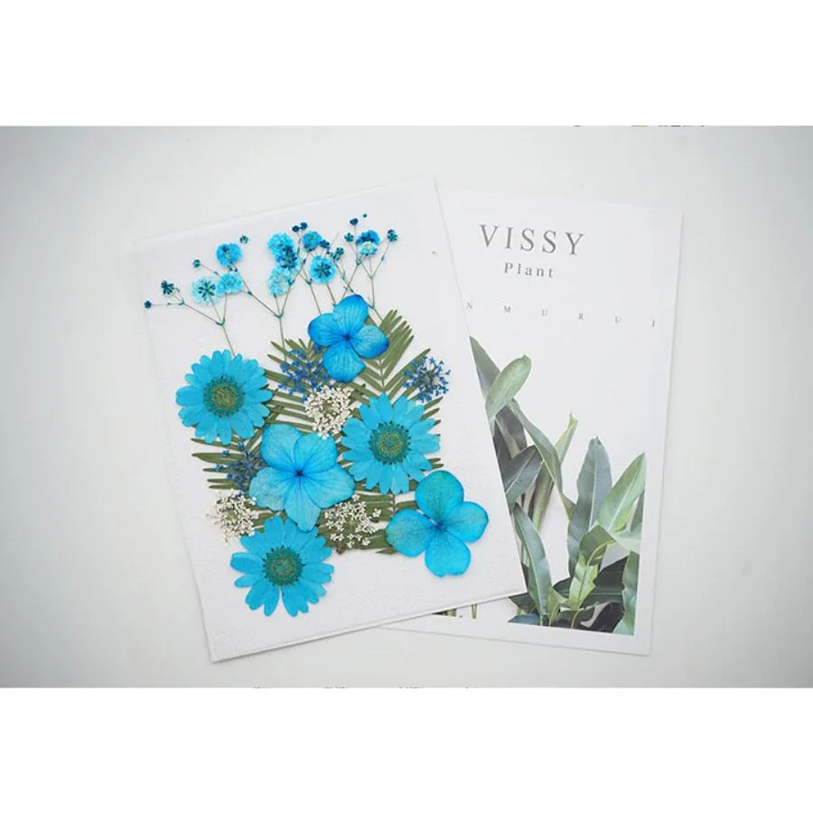 Микс сушеных прессованный цветок + лист гербарий из растений для Ювелирная