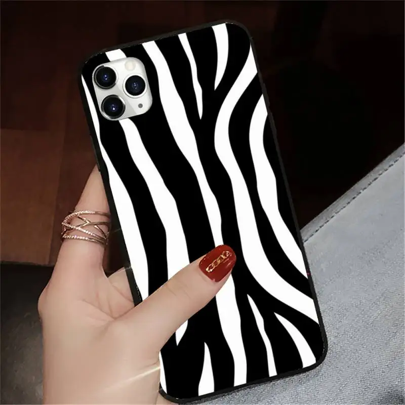 

Zebra pattern stripes Phone Case for iPhone 11 12 pro XS MAX 8 7 6 6S Plus X 5S SE 2020 XR