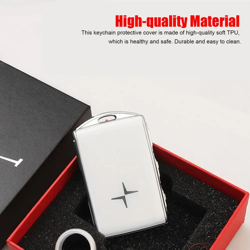 

Car Key Cover 1:1 Metal Keychain Protective Cover Remote Control Key Shell Cover For Volvo For S90 XC60 S60 XC40 V60 V90