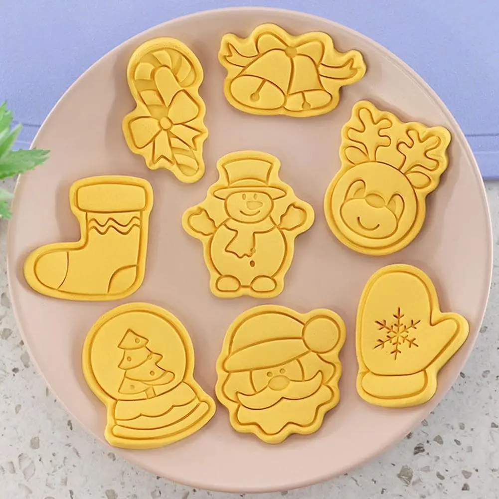 

8 шт./компл. DIY мультяшная форма для печенья из АБС-пластика Инструменты для выпечки торта печенья рождественские резаки форма инструменты д...