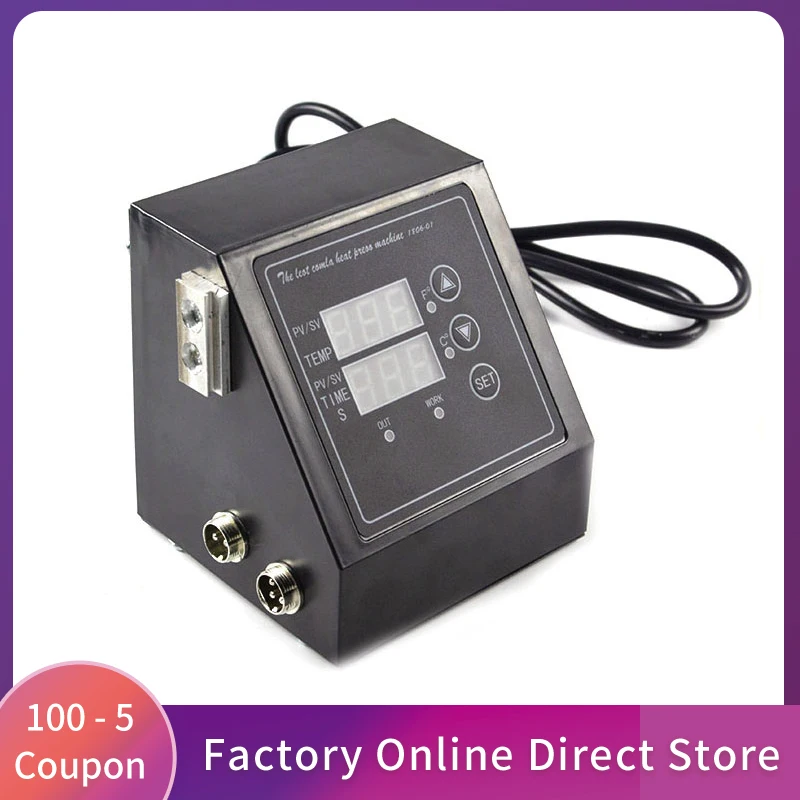 

110V/220v Heat Press Machine Digital Control Box-Temperature Time Embossing Tool Embossers US/UK/EU/AU Plug 2021 New
