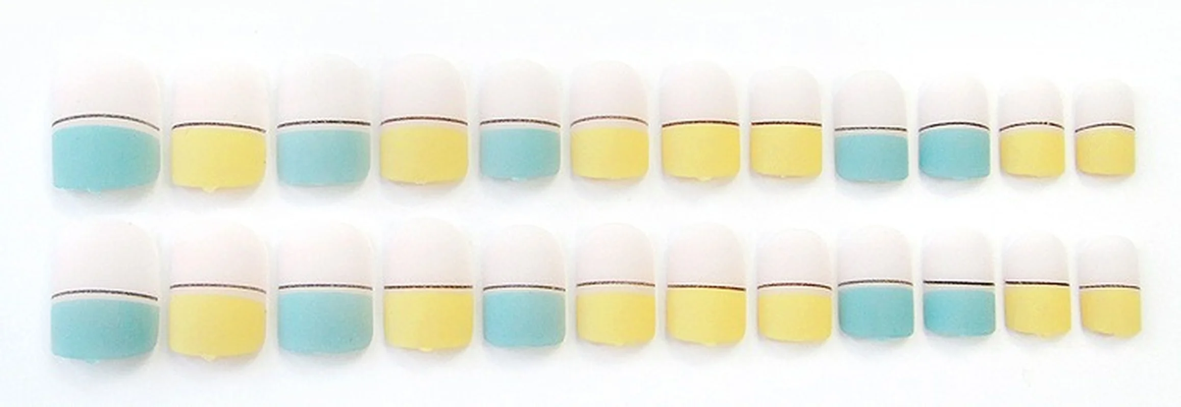 New Small Fresh Fake Nails Finished Hand Frosted Matte Patch DIY Nail Salon Tools 24pcs/box | Красота и здоровье