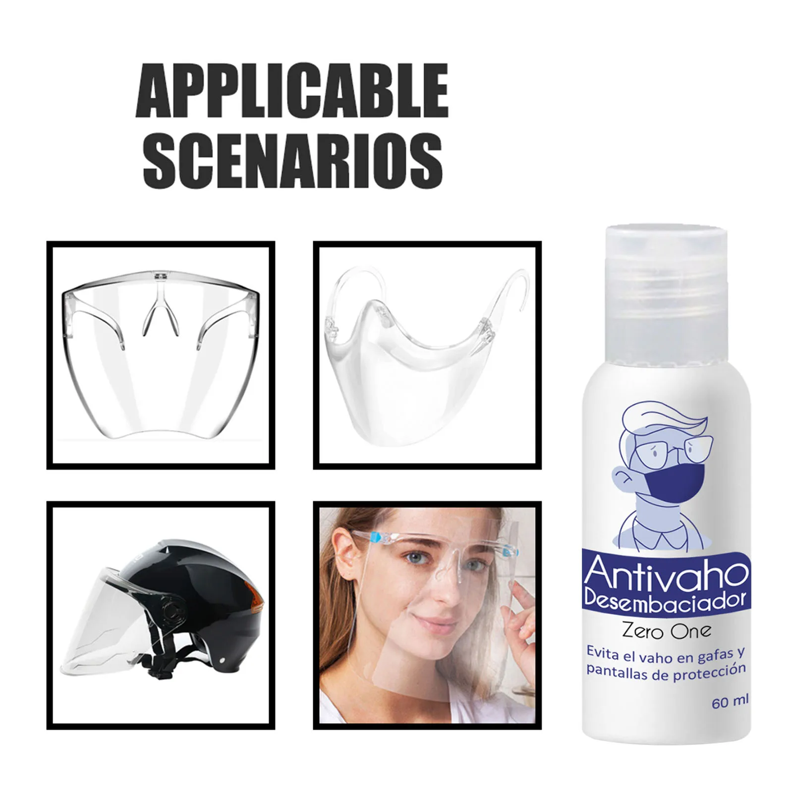 

60ml Anti-fog Spray Glasses Cleaner Optical Lens Anti Fog Spectacle Wipes Glass Cleaners Cleaning Spray For Goggles Mirrors