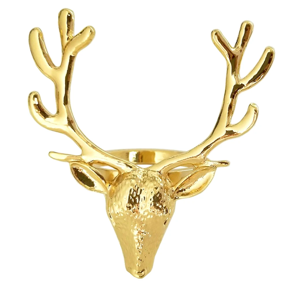 

Christmas Theme Reindeer Table Napkin Rings For Wedding Dinner Party Gifts Favor Table Holders Hotel Events Facvor