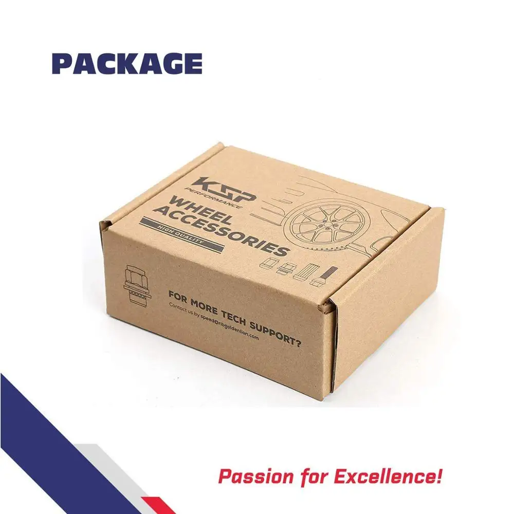 KSP выпуклые конические гайки с открытым концом 60 градусов для тюнера Ford Dodge Honda Acura