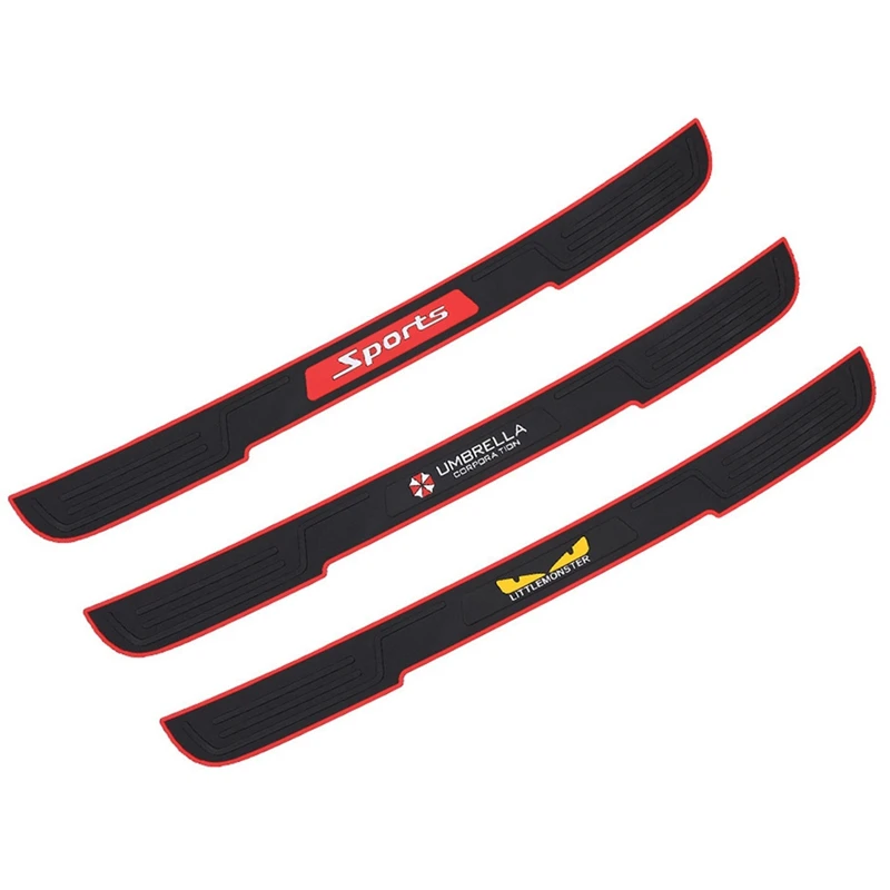 

1pc Car Trunk Anti-scratch Strip Trunk Rear Shield Sticker Car Rear Bumper Trim Anti-kick Protection Strip Rubber