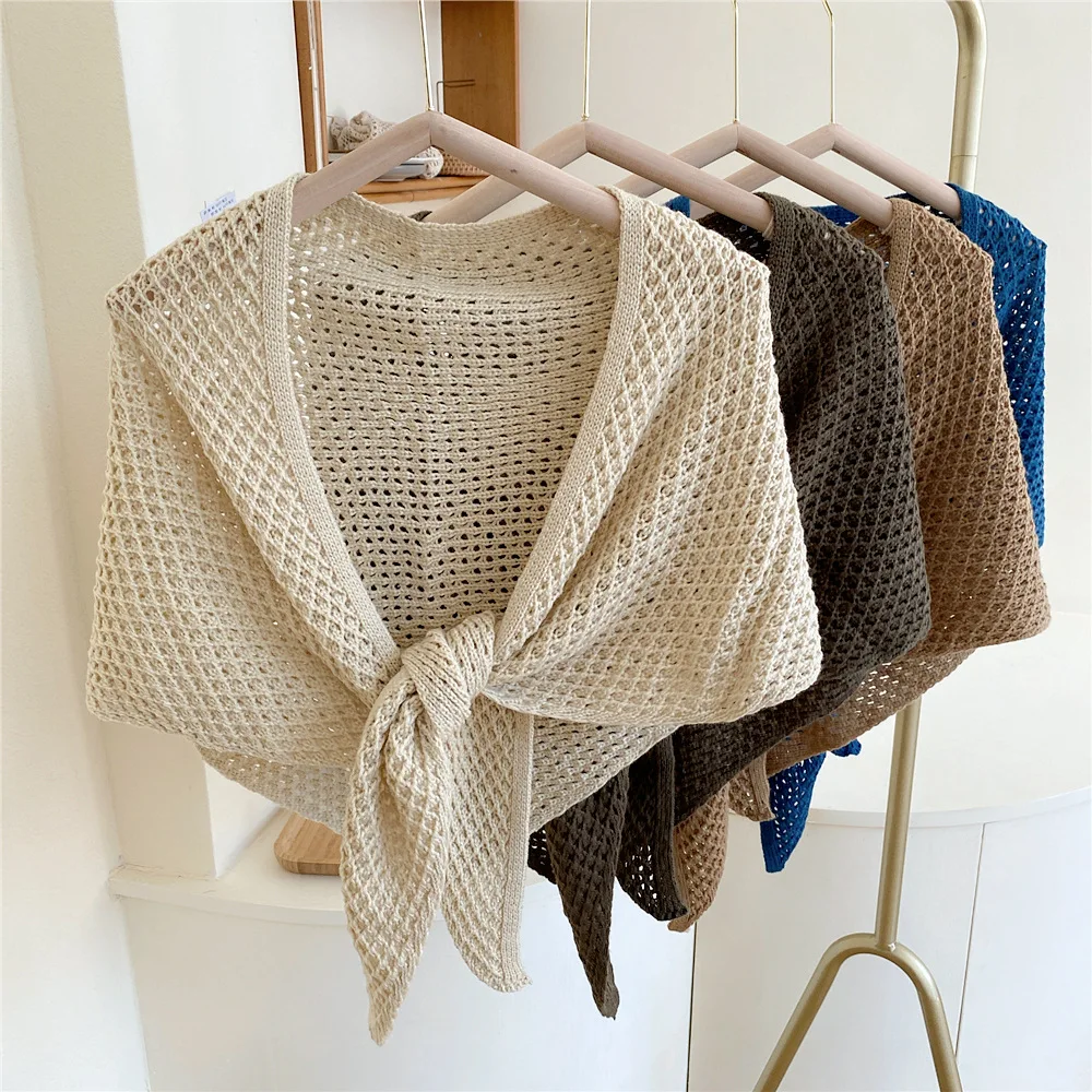 

Женский вязаный женский шарф, бандана, ложный воротник, шарфы, зимняя женская шаль, теплый воротник рубашки