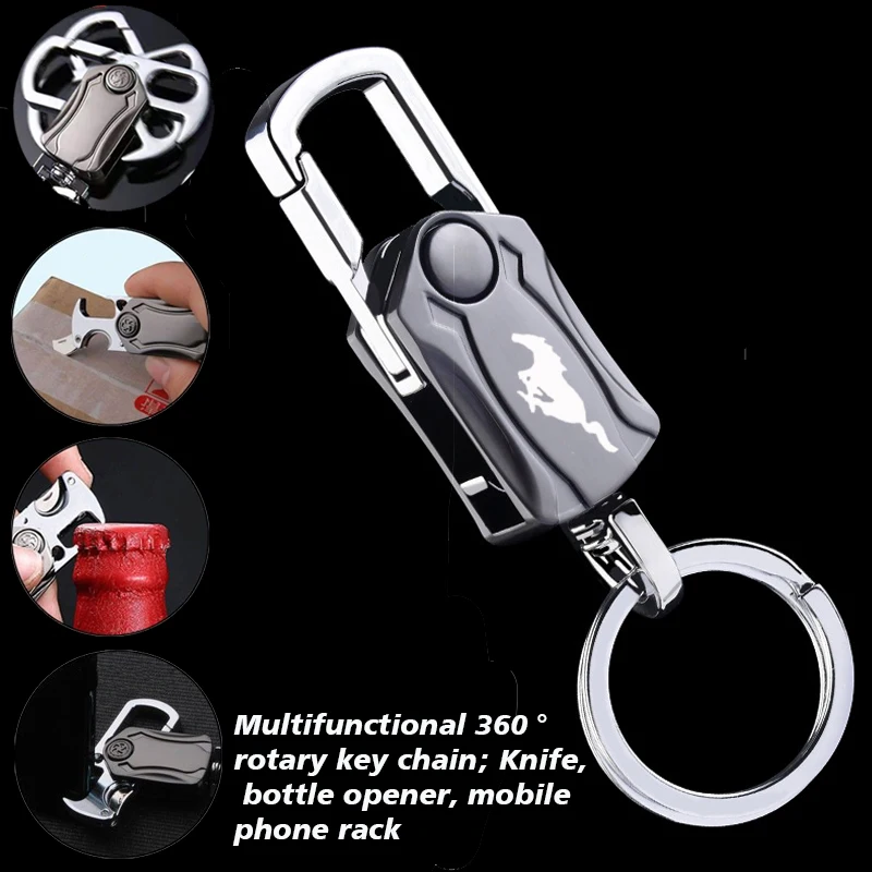 

For ford Mustang GT SHELBY Car trinket accessories Key Keyring Metal Car Leather / Key Ring Keychains
