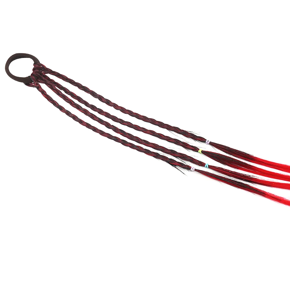 Милые эластичные резинки для волос девочек аксессуары парик кольцо прически