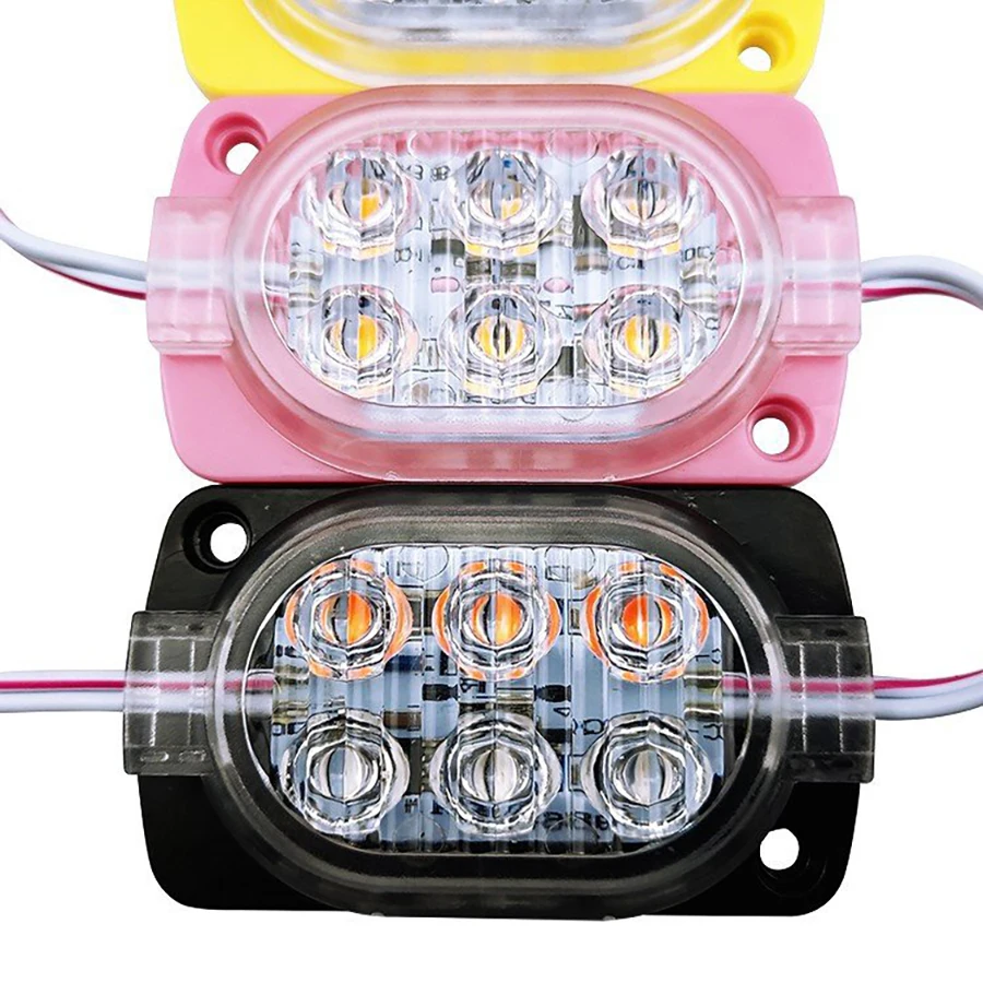 200 шт. стробоскоп Falshing RGB 6 чипов 12 В 2835 SMD светодиодный модуль реклама лошадиных