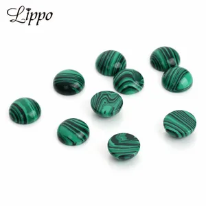 10 шт. натуральный камень зеленый Малахит 4 мм 6 мм 8 мм 10 мм 14 мм 18 мм кабошон основа полудрагоценные камни подходит для ювелирные изделия, серьги ручной работы