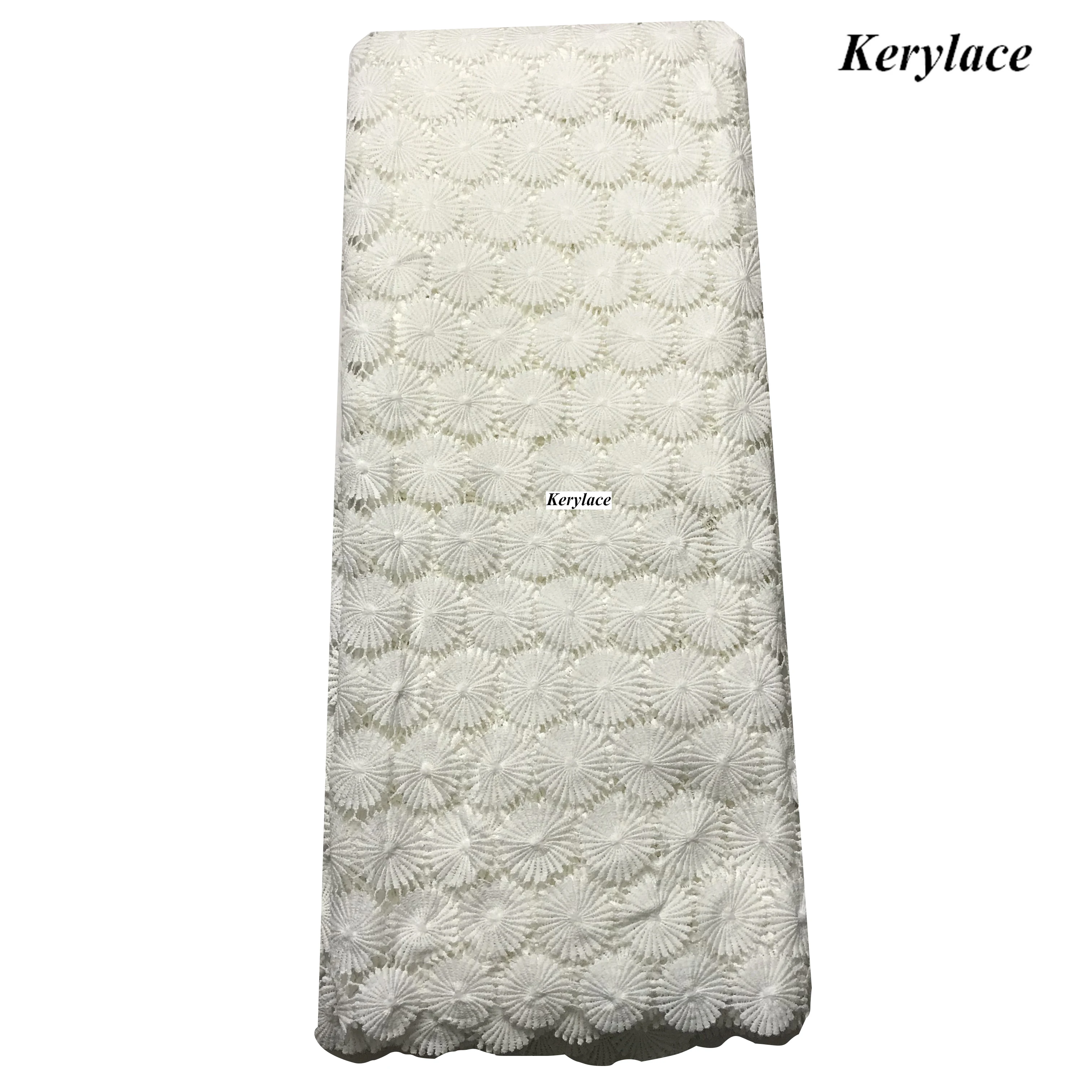 Открытая белая ткань африканский гипюр кружевной шнур женское последнее ремесло